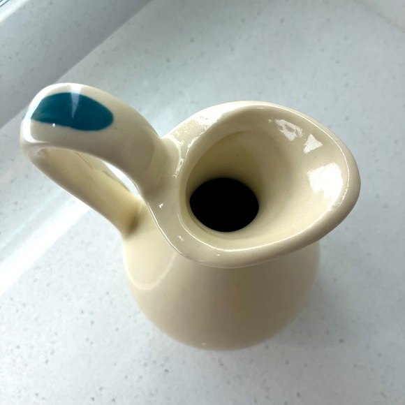 Vintage Floral Design Purinton Slipware Pottery Pitcher - Picture 3 of 6